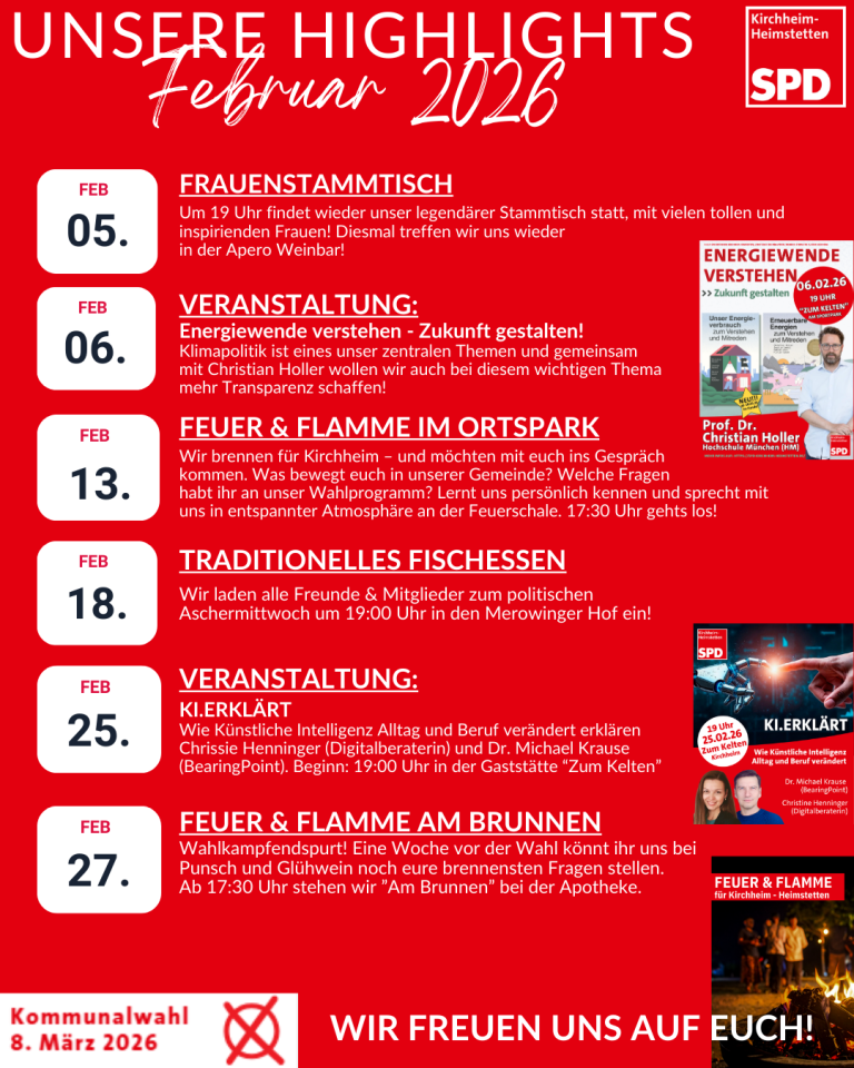 Unsere Highlights Februar 2026